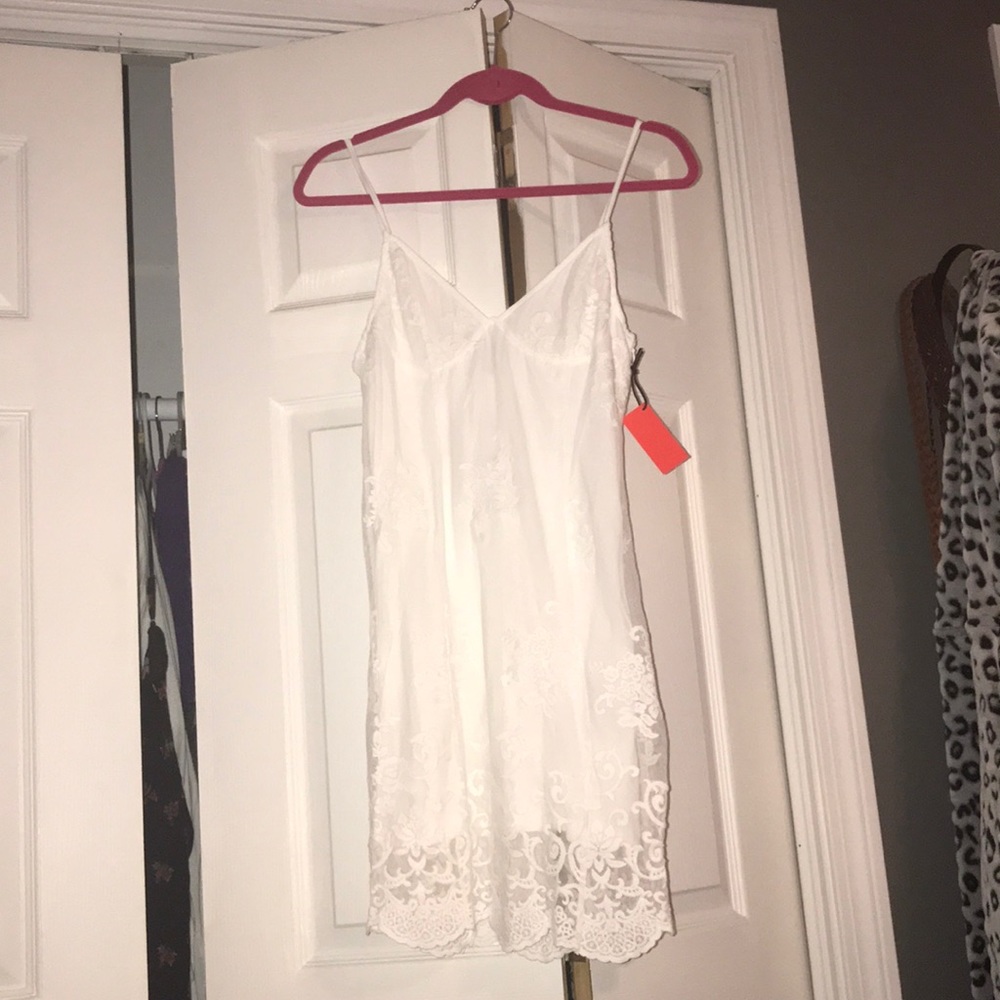 White lace dress